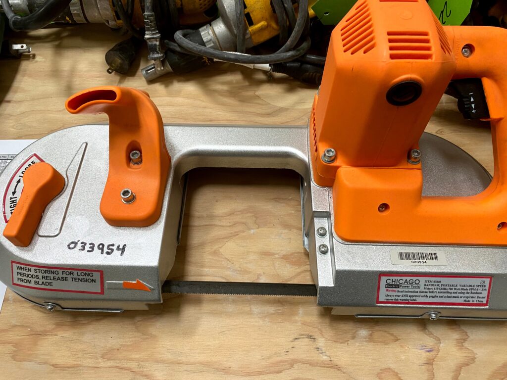 Chicago Electric Portable Variable Speed Band Saw H.J. Martin and Son