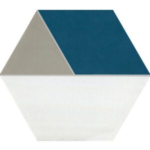 Blue Medley Hexagon - 8.5 in. x 10 in.